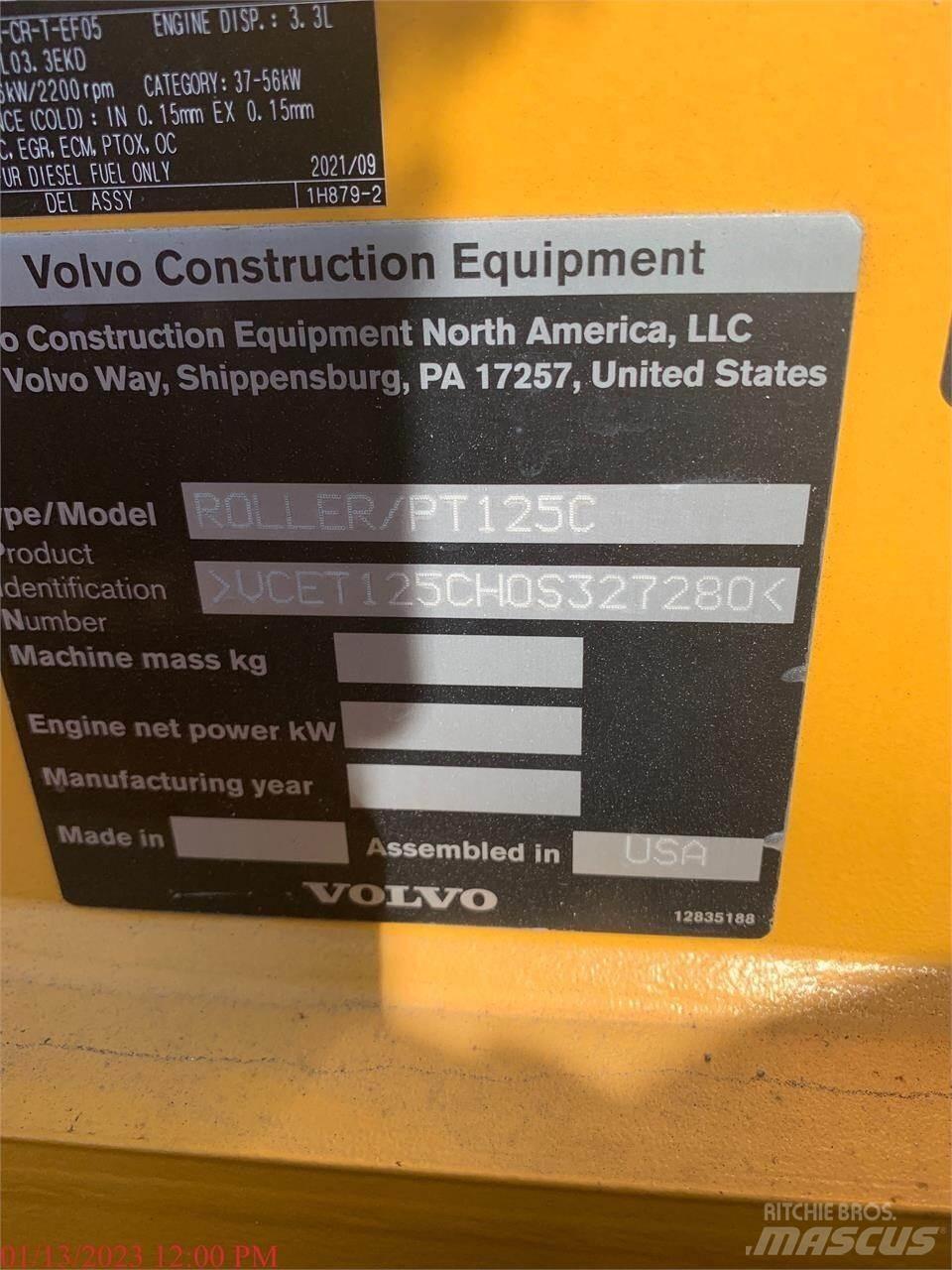 Volvo PT125C Tromle med luftdæk