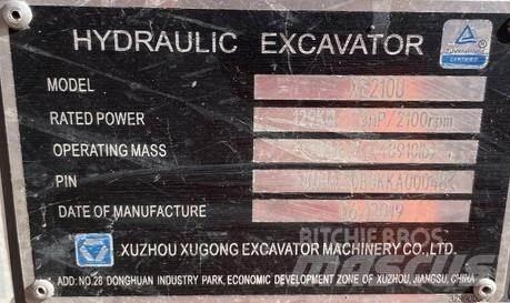 XCMG XE210U Gravemaskiner på larvebånd