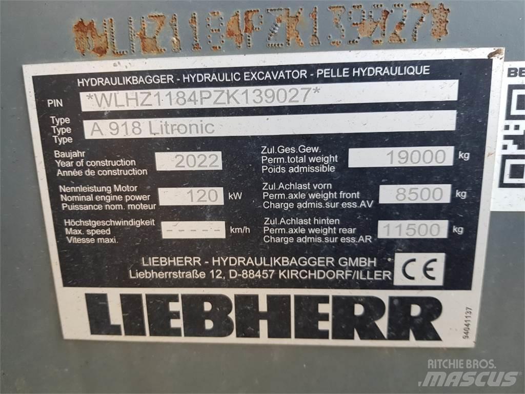 Liebherr A918 Gravemaskiner på hjul