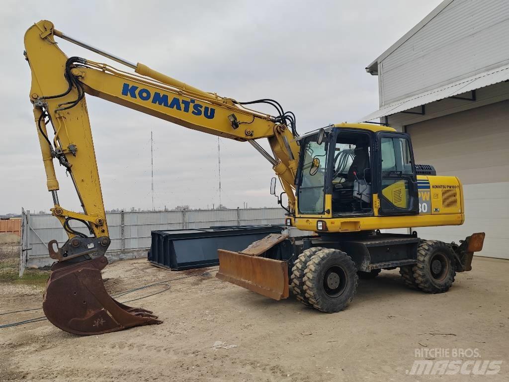 Komatsu PW 180-7EO Gravemaskiner på hjul