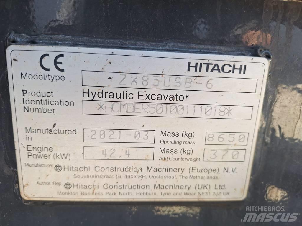 Hitachi ZX85USB-6 Midi-gravemaskiner 7t - 12t
