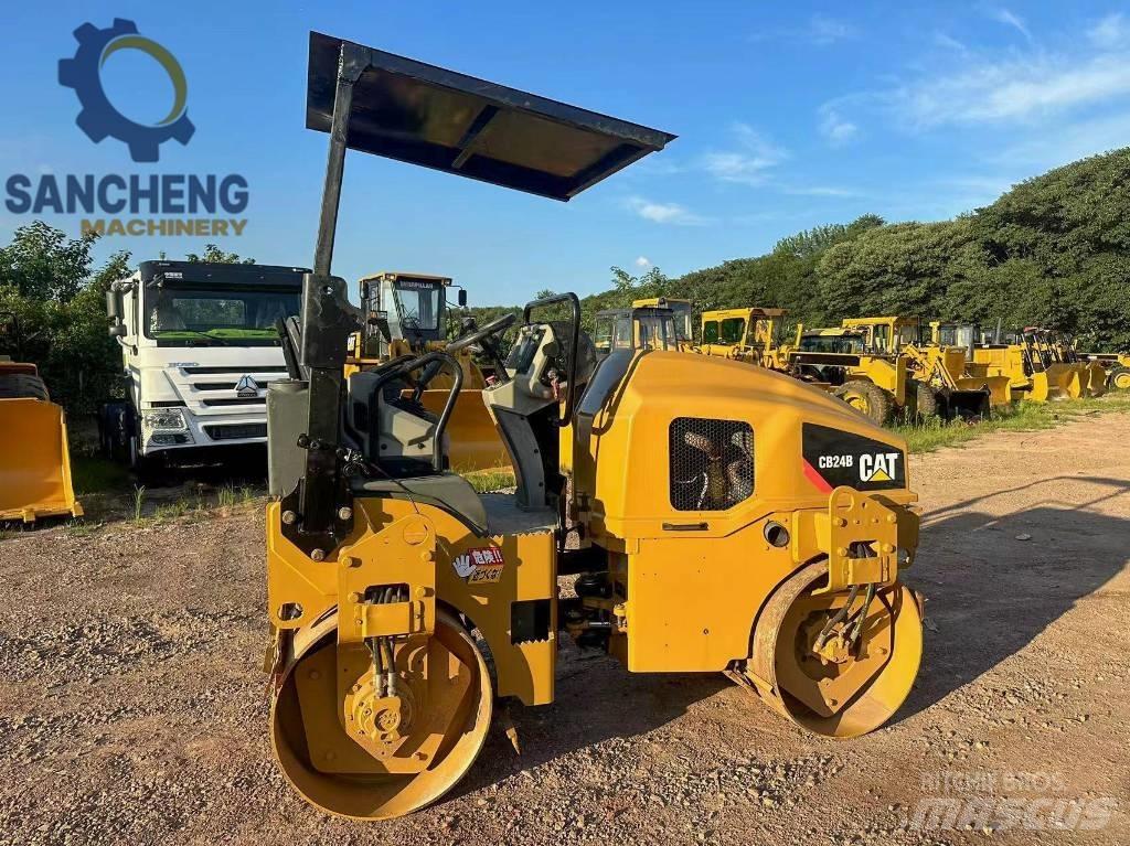 CAT CB24B Tvilling tromle