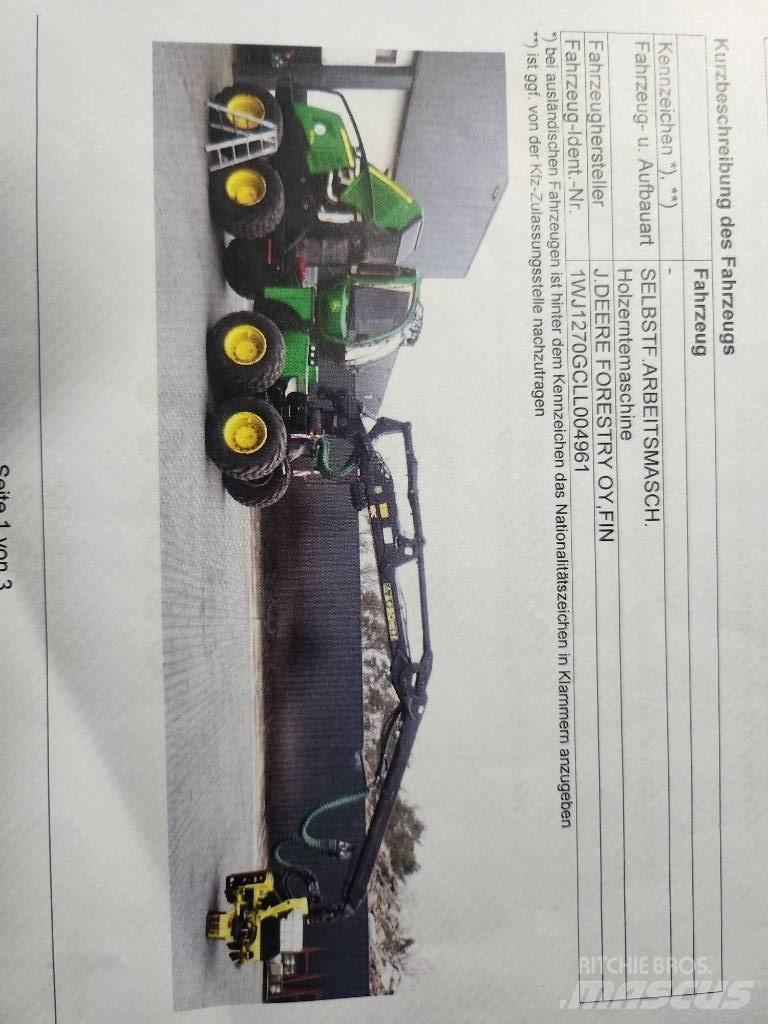 John Deere 1270 G Skovningsmaskiner