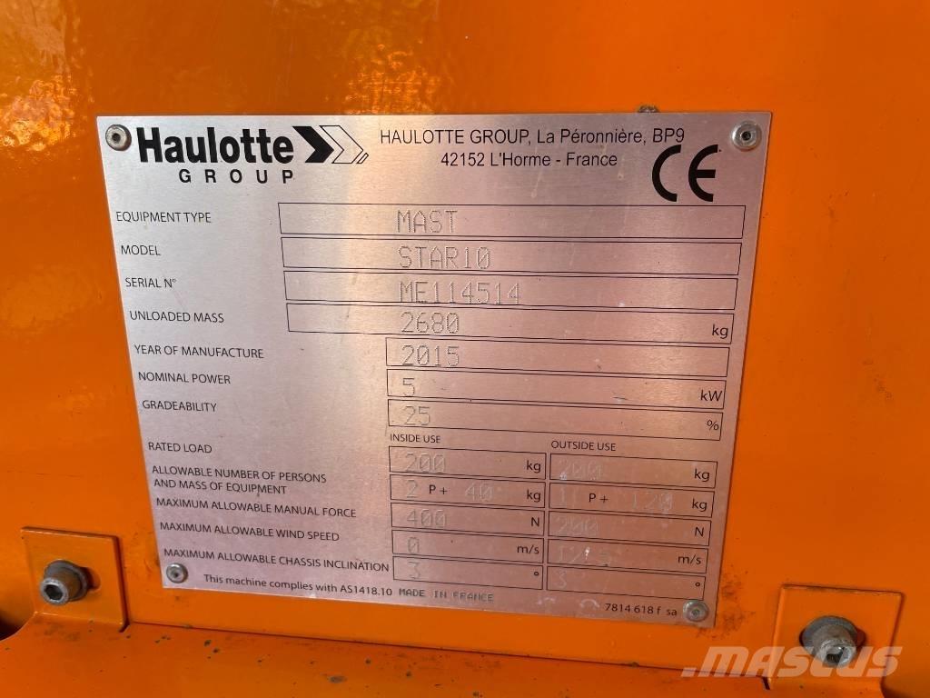 Haulotte Star 10 Søjlelifte