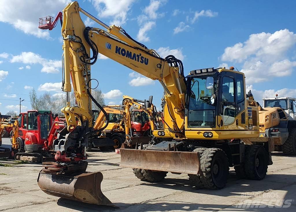 Komatsu PW148-10 Gravemaskiner på hjul