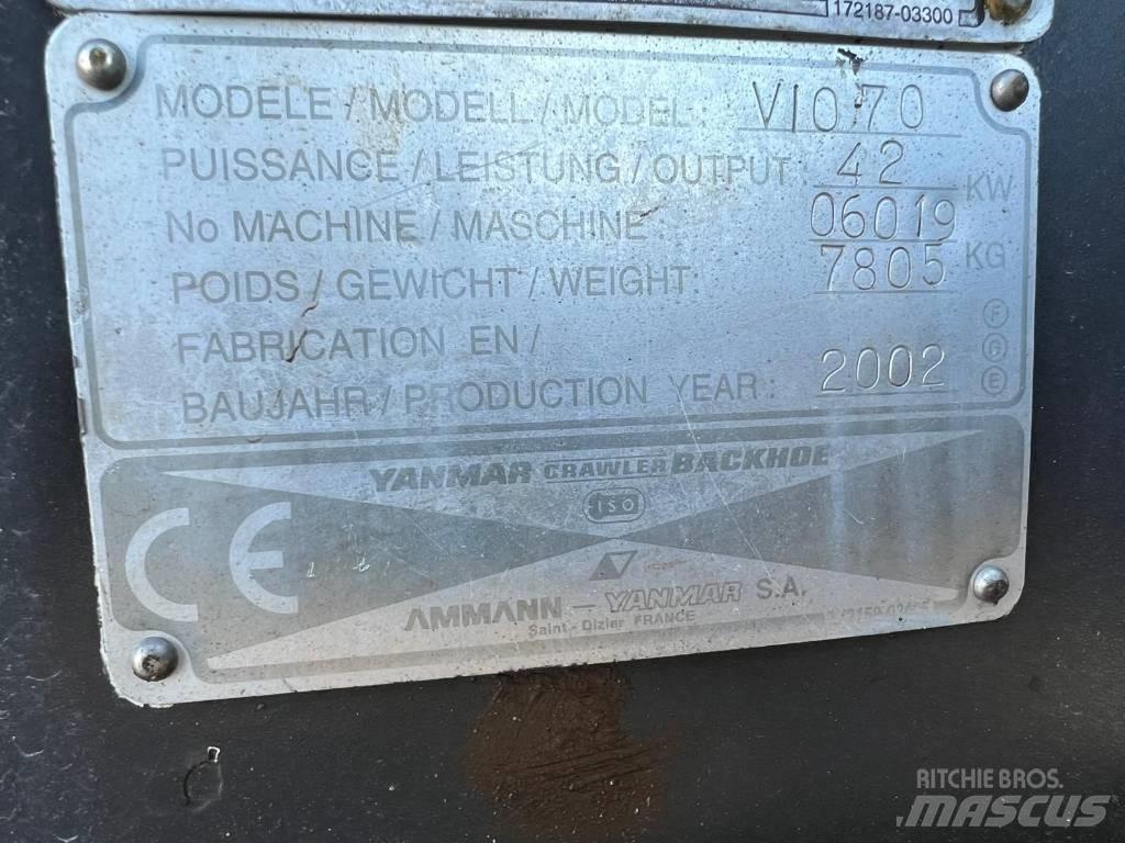 Yanmar Vio 70 Gravemaskiner på larvebånd