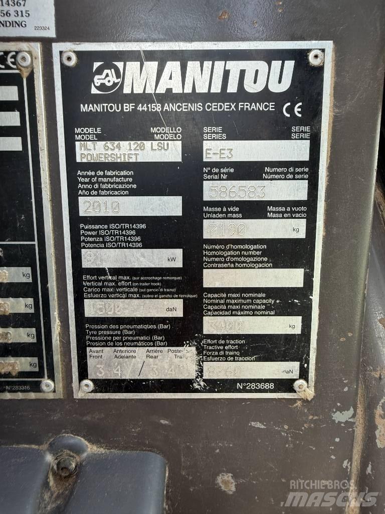 Manitou MLT634-120 Teleskoplæssere
