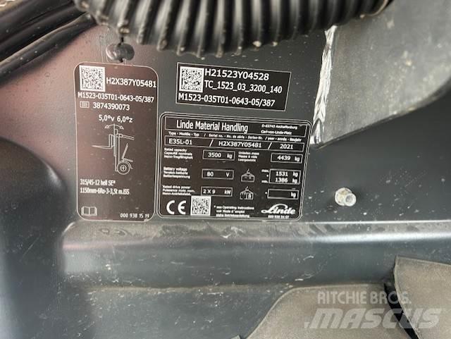 Linde E35L El gaffeltrucks