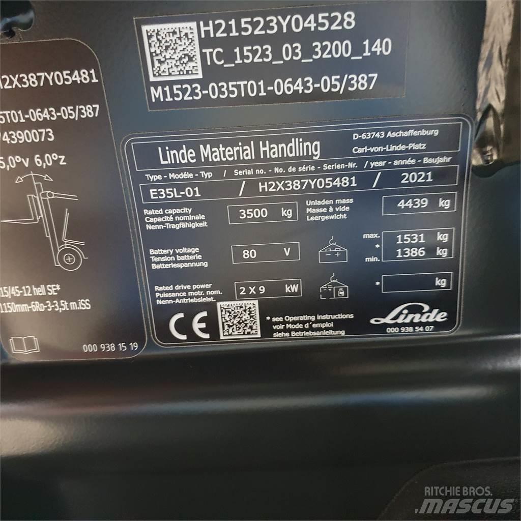 Linde E35L El gaffeltrucks