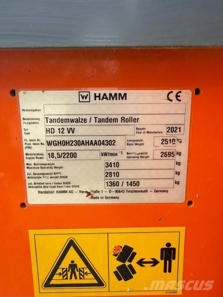 Hamm HD 12 Tvilling tromle