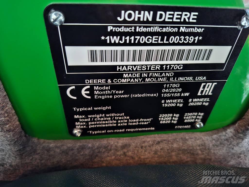John Deere 1170G Skovningsmaskiner