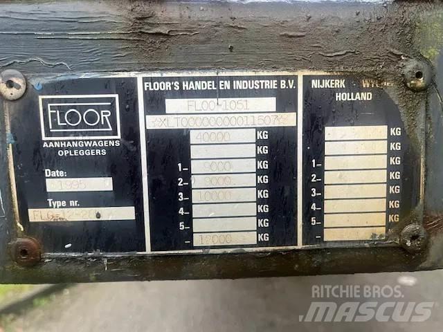Floor FLO-12-28H Semi-trailer med lad/flatbed