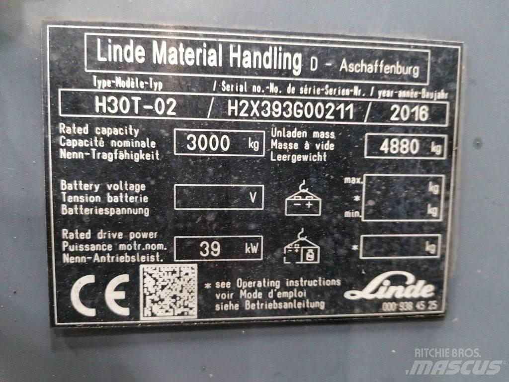 Linde H30T-02 LPG gaffeltrucks