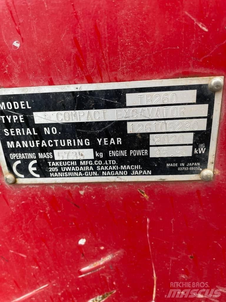 Takeuchi TB 260 Minigravemaskiner