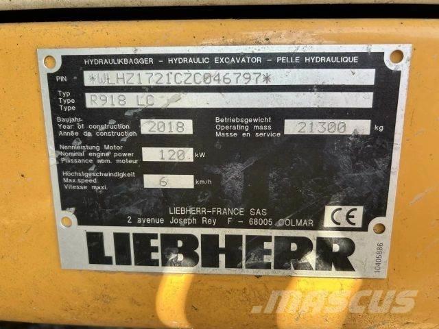 Liebherr R918 LC Gravemaskiner på larvebånd