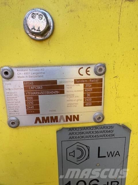 Ammann ARX 45 Jordvibrationstromler