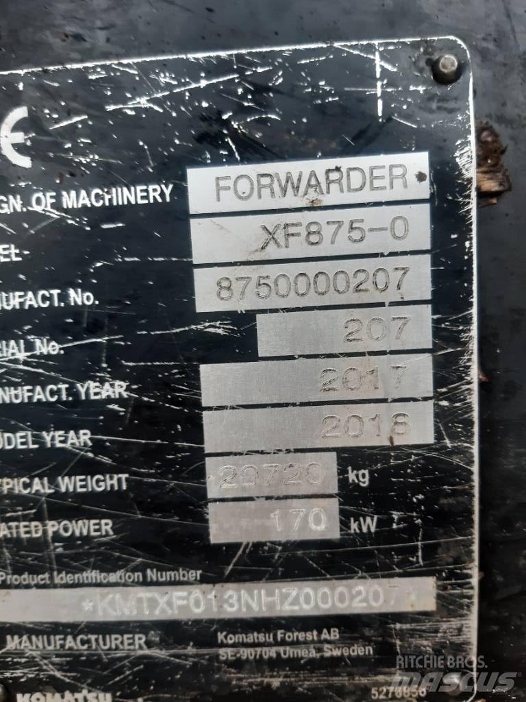 Komatsu 875 Udkørselsmaskiner