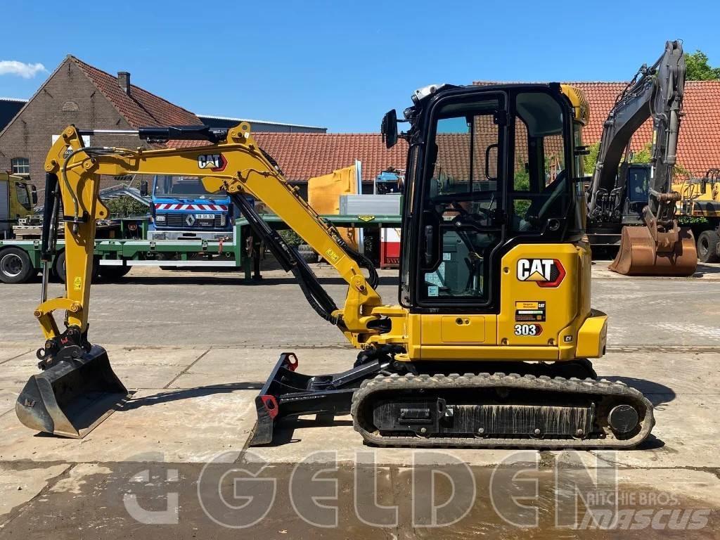 CAT 303 - 3 Buckets Minigravemaskiner