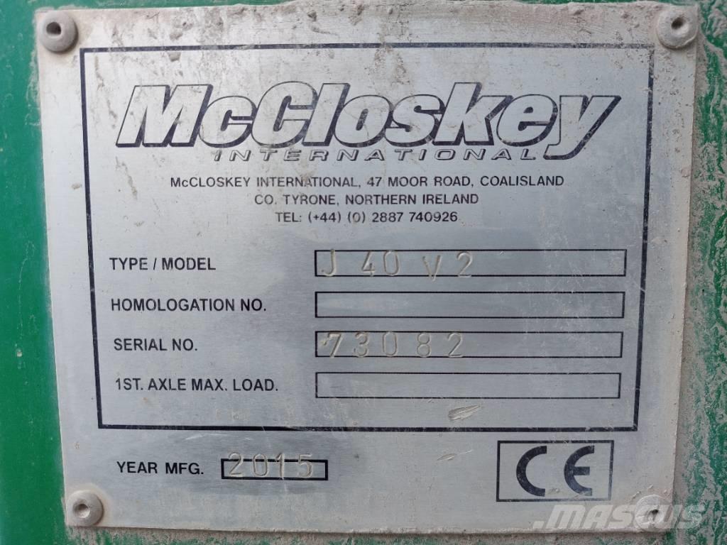 McCloskey J 40 V2 Knusere - anlæg