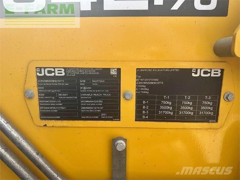 JCB 542-70 Teleskoplæssere til landbrug