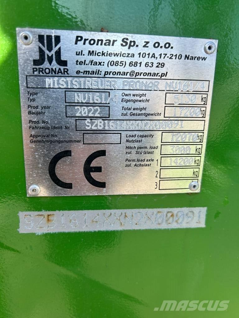 Pronar NV 161-4 Gødningsspreder