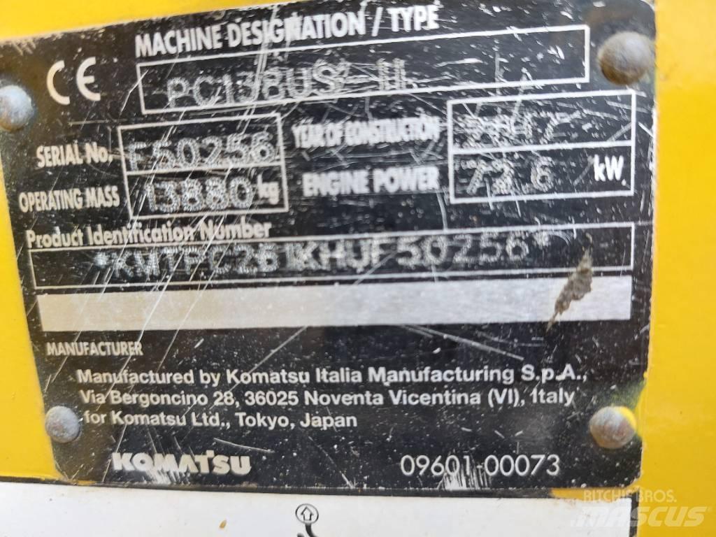 Komatsu PC138US-11 Gravemaskiner på larvebånd