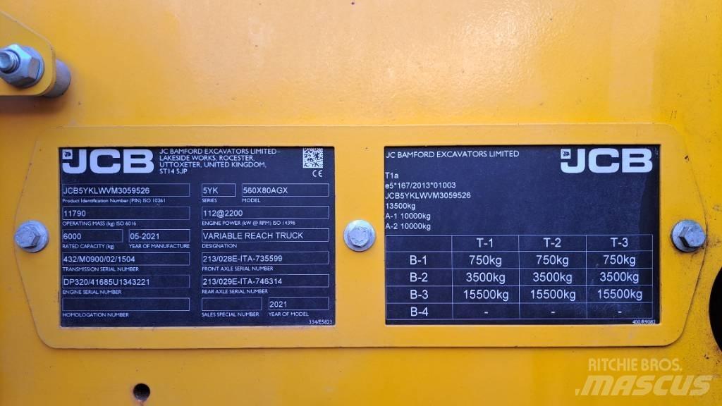 JCB 560-80 Agri Xtra Teleskoplæssere til landbrug