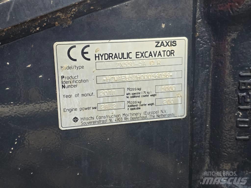 Hitachi ZX55U-5A CLR Minigravemaskiner