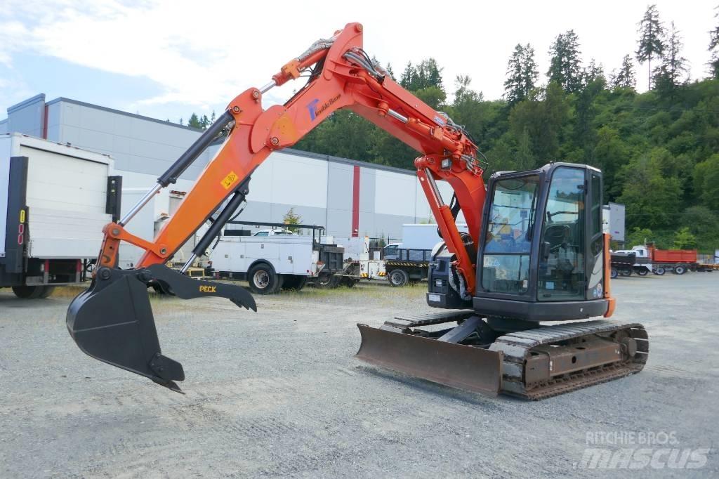 Hitachi zx75ur-5B Gravemaskiner på larvebånd