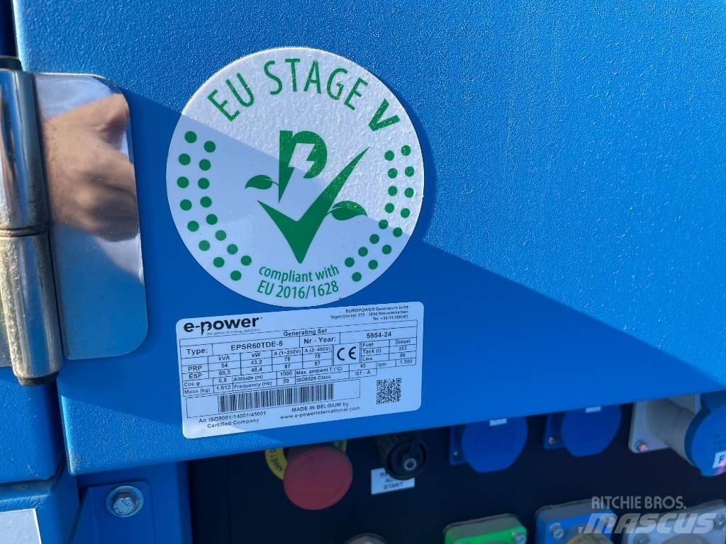  E-Power EPSR60TDE-5 Dieselgeneratorer