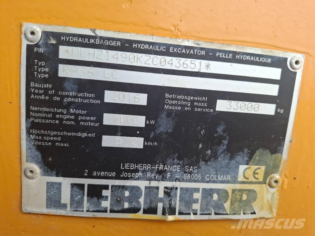 Liebherr 936 Gravemaskiner på larvebånd