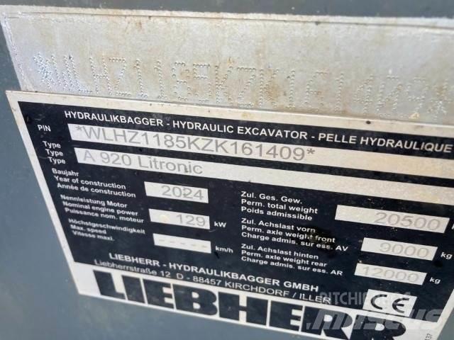Liebherr A920 Gravemaskiner på hjul