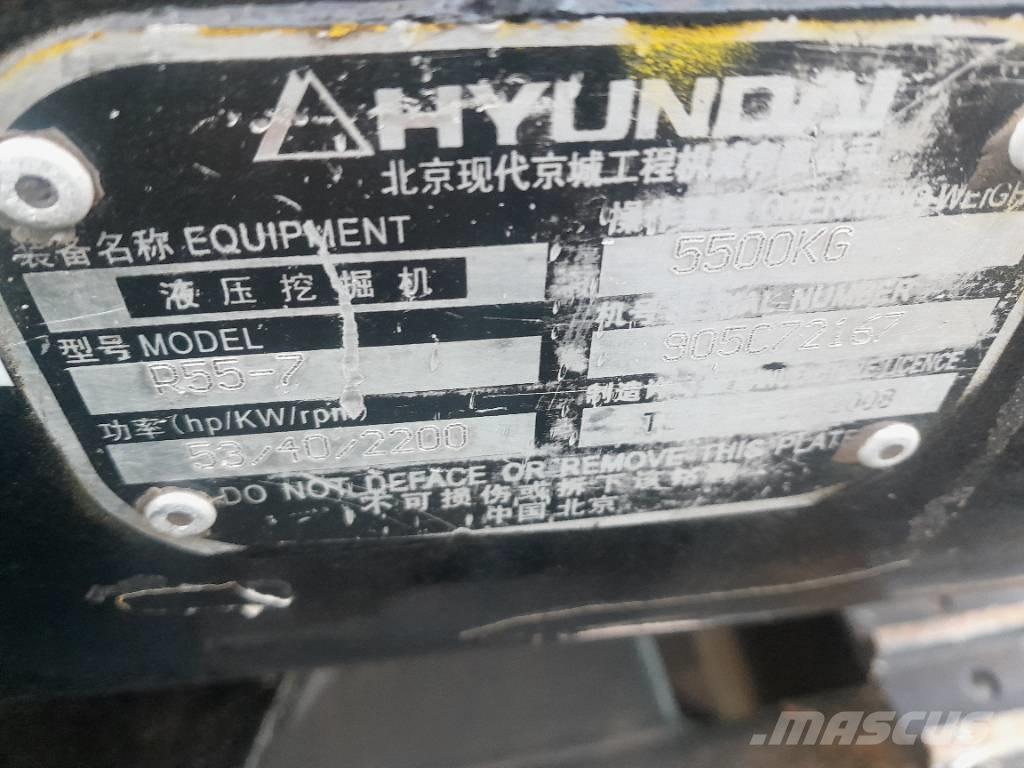 Hyundai R55-7 Gravemaskiner på larvebånd