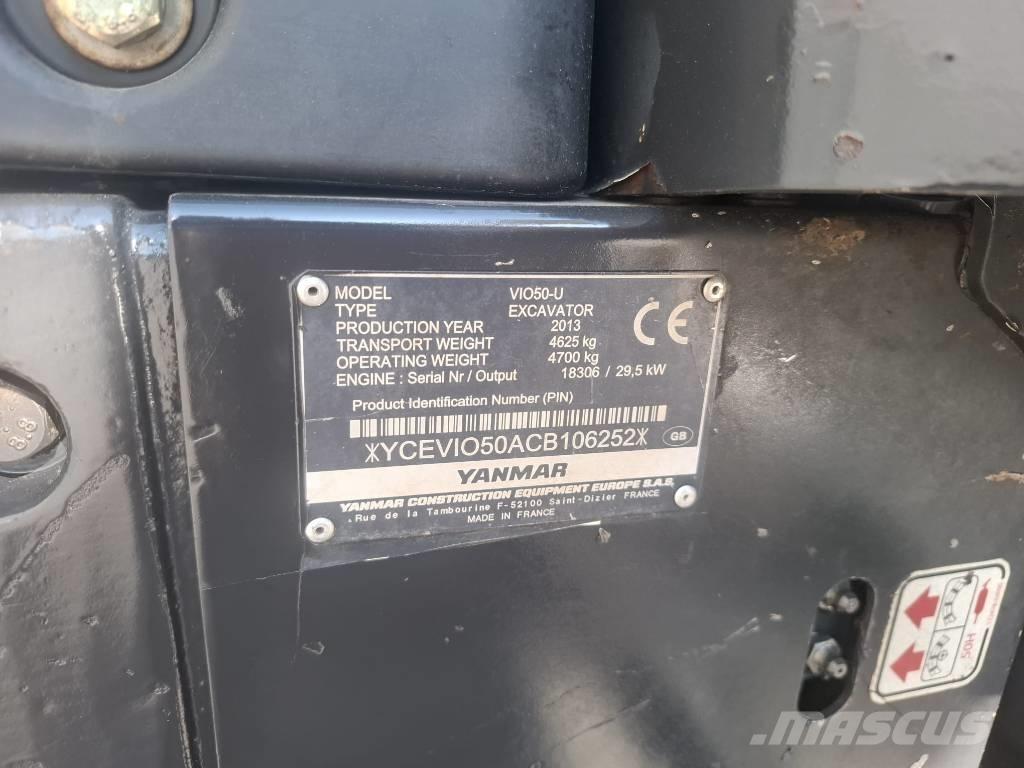 Yanmar Vio 50 U Minigravemaskiner