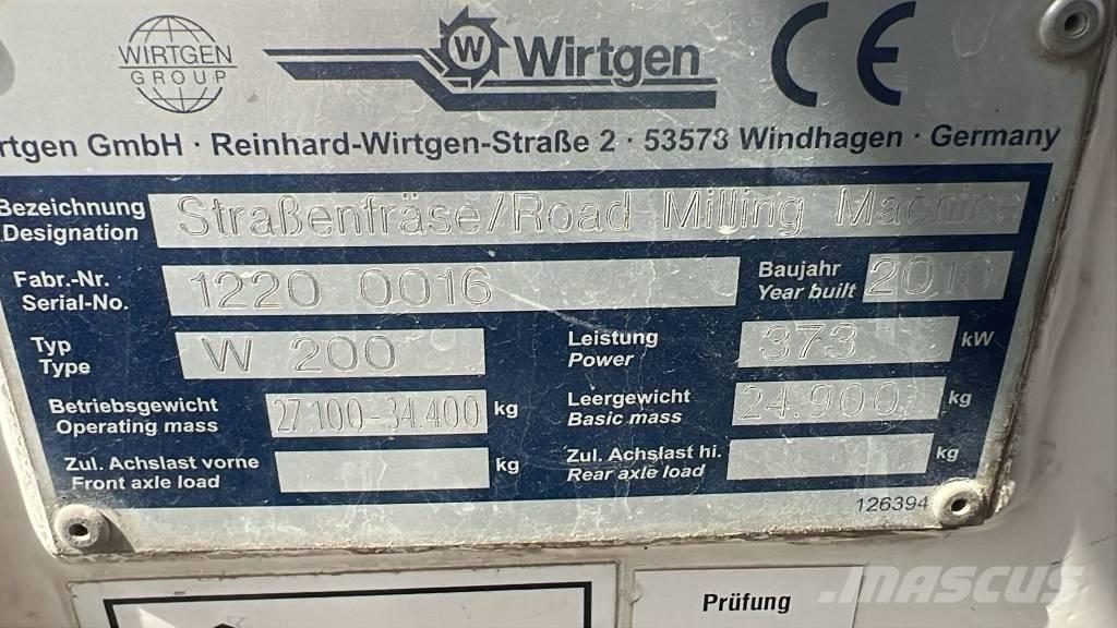 Wirtgen W 200 Asfaltknusemaskiner