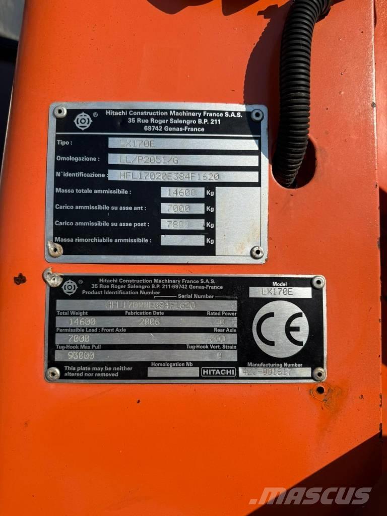 Hitachi LX 170 E Læssemaskiner på hjul
