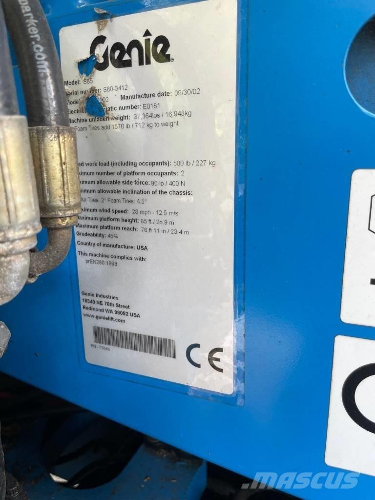 Genie S 85 Teleskoplifte