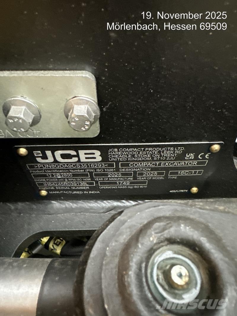 JCB 16C-1 Minigravemaskiner