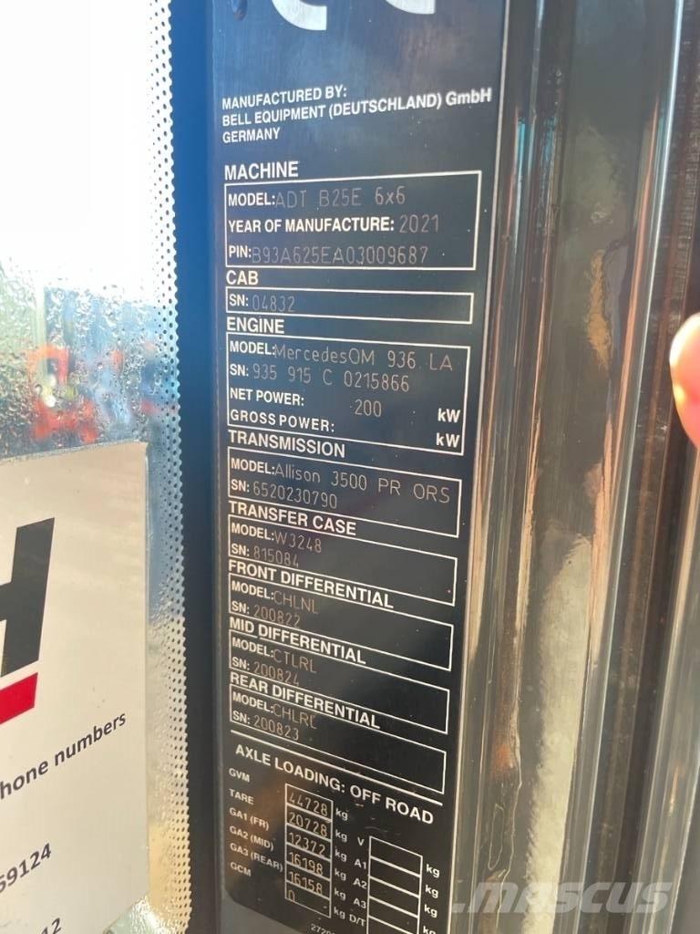 Bell B 25 E EPA Terrængående lastbiler