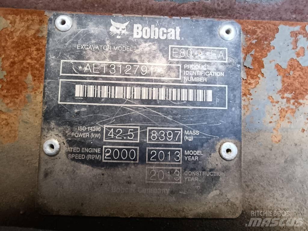 Bobcat E 80 EA Midi-gravemaskiner 7t - 12t