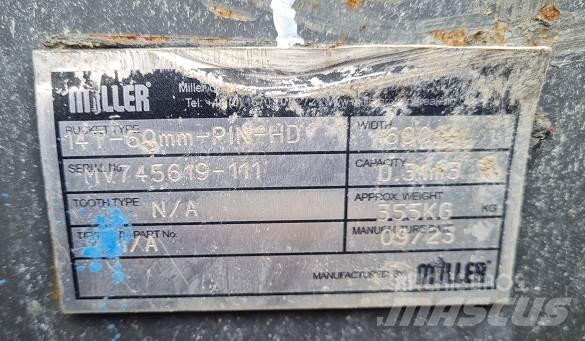  2' BUCKET, 60mm PINS Skovle