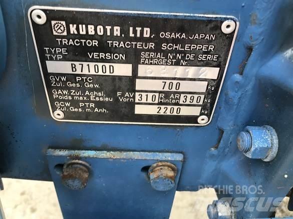 Kubota B7100D Rendegravere