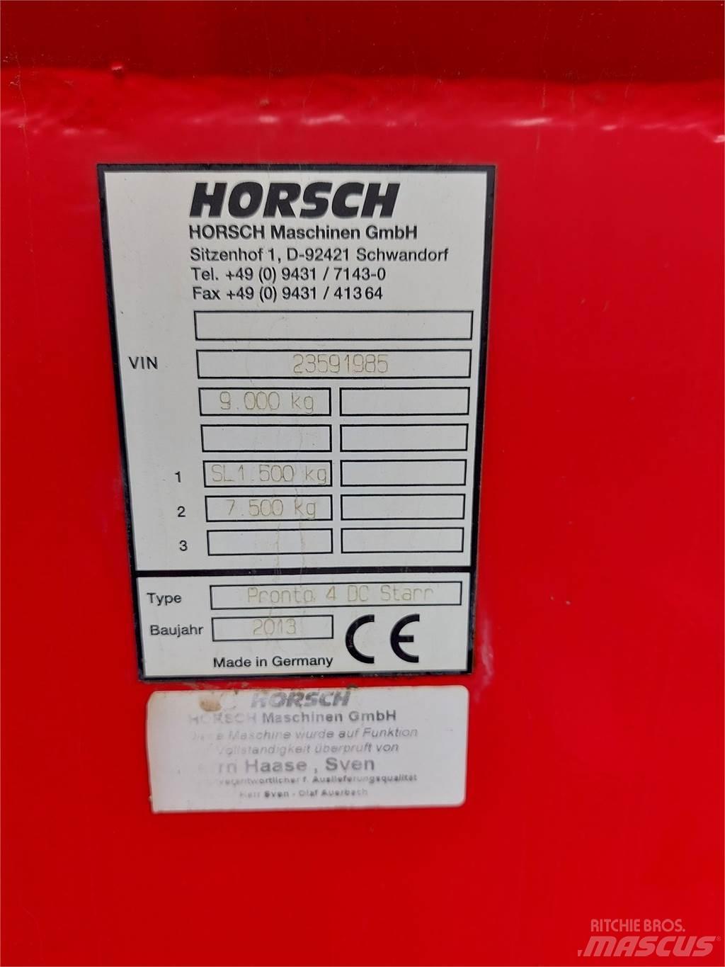 Horsch Pronto 4DC Andre jordbearbejdningsmaskiner og andet tilbehør
