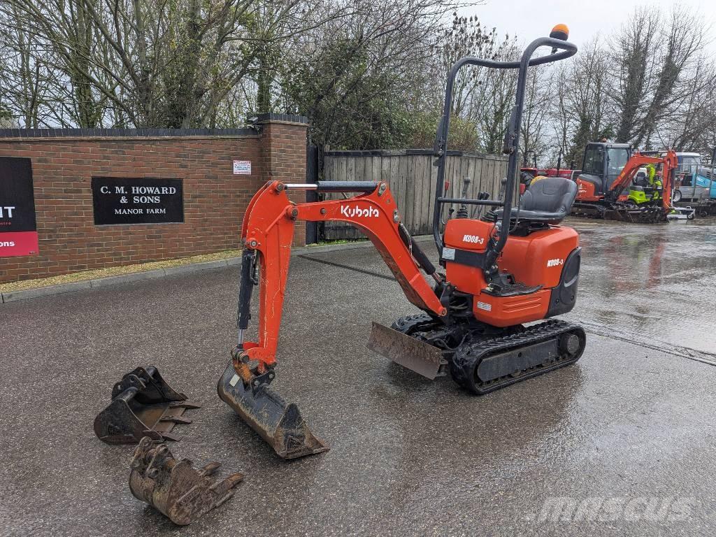 Kubota K 008-3 Minigravemaskiner