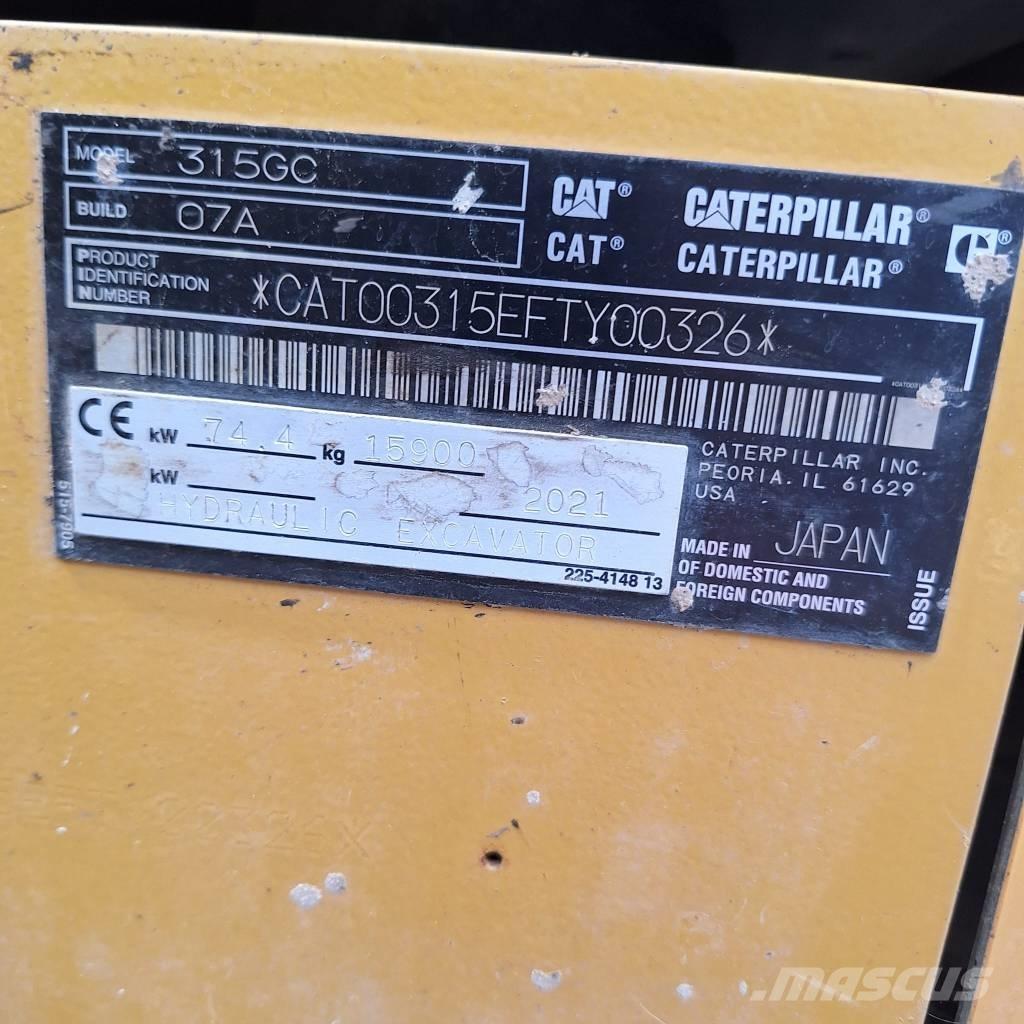 CAT 315 Gravemaskiner på larvebånd