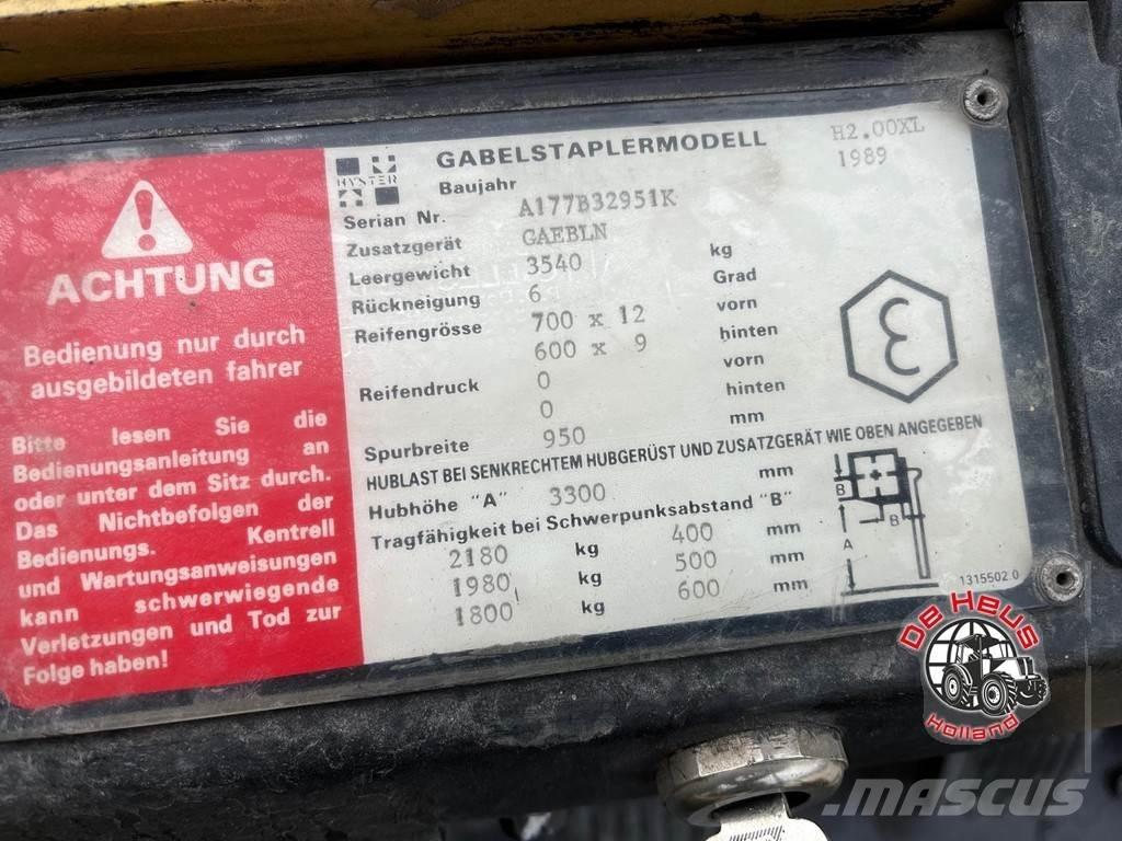 Hyster H2.00XL Gaffeltrucks - andre