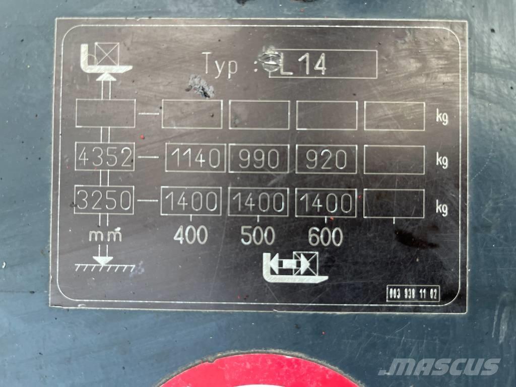 Linde L 14 V-3816 Selvkørende stablere