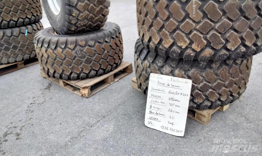 Alliance 600/55R26.5 Hjul, Dæk og Fælge