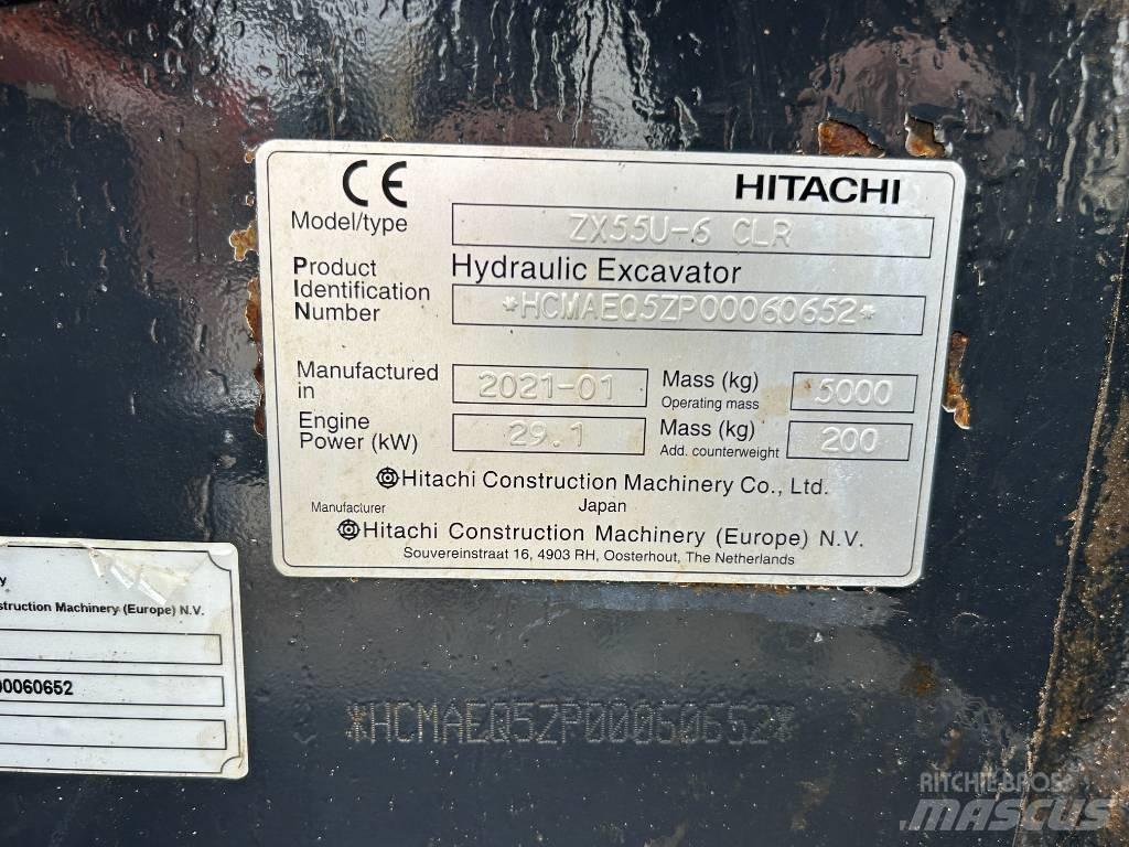 Hitachi ZX55U-6 Minigravemaskiner