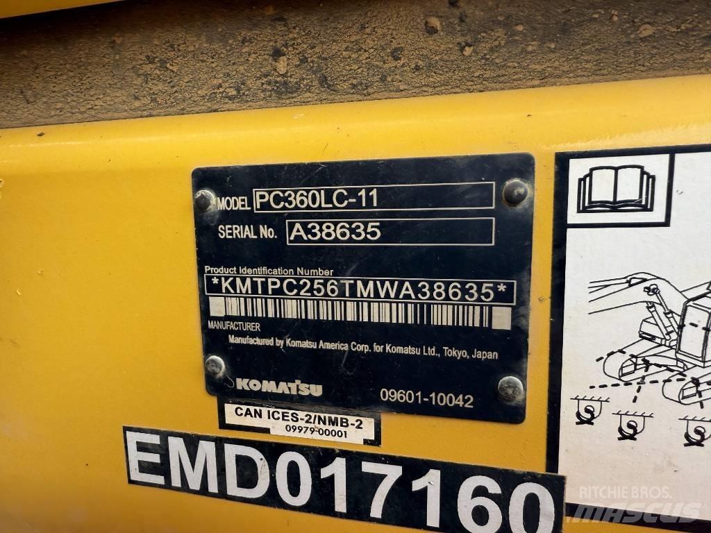 Komatsu PC360LC-11 Gravemaskiner på larvebånd